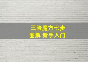 三阶魔方七步图解 新手入门